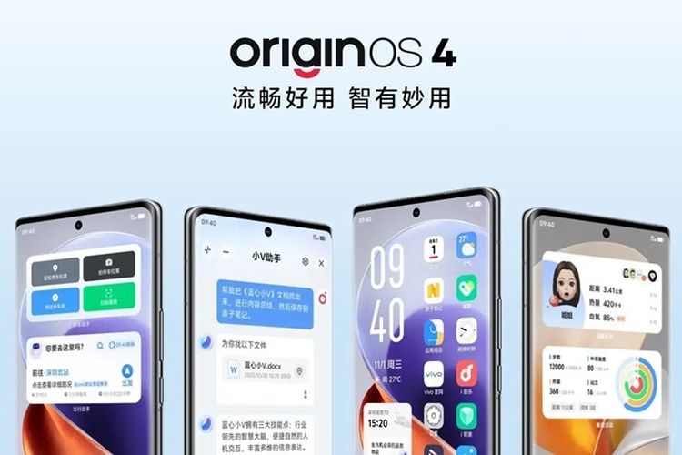 Vivo Meluncurkan OriginOS 4, Antarmuka Generasi Baru dengan Teknologi Terkini